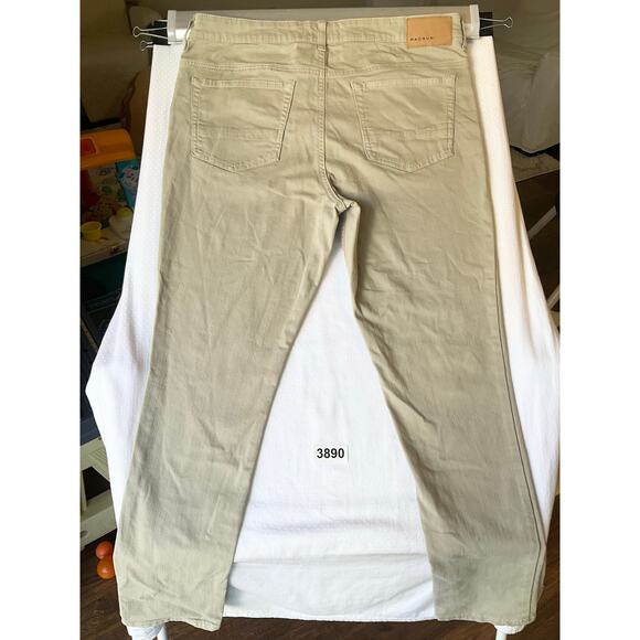 PacSun Men Stacked Skinny Jeans 36x30 Natural Tan Mid Rise Stretch - Picture 10 of 11